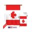 Canada Country Multicolor Polyester Vertical House Flag 28" x 40"