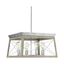 Briarwood Galvanized Finish Rectangular Rustic Chandelier