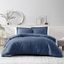 Pierce Waffle Navy Cotton King Comforter Set