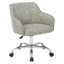 Veranda Pewter Mesh Fabric Modern Swivel Task Chair