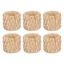 Natural Rattan Woven Napkin Rings Set of 6