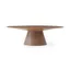 Bruno Oval Walnut Veneer Contemporary Dining Table