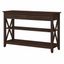 Bing Cherry Transitional Wood Console Table with Storage