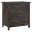 Dark Gray Hickory 2-Drawer Farmhouse Lateral Filing Cabinet