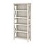 Linen White Oak Adjustable 5-Shelf Casual Bookcase