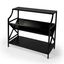 Keats 36" Black Iron 2-Tier Library Bookcase