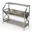 Keats Silver Iron 2-Tier 36" Bookcase