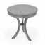 Transitional Powder Grey Driftwood Round Side Table