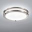 11.75" Brushed Nickel LED Flush Mount with White Diffuser