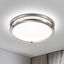 Elegant Brushed Nickel 15.75" LED Flush Mount with Adjustable Color Temperature