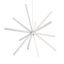 Sirius 67W LED Starburst Chandelier in White Finish