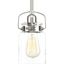 Calhoun Brushed Nickel Mini Pendant with Glass Shade