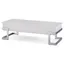 Calnan 48'' Rectangular White Wood & Chrome Lift-Top Coffee Table with Storage