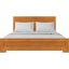 Oxford Full Cherry Wood Platform Bed with Paneled Headboard