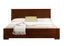 Elegant Walnut Full Platform Bed with Paneled Headboard