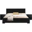 Black Queen Wood Frame Platform Bed with 2 Drawers