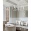 Brielle Matte White and Gold Six-Light Chandelier