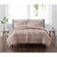 Blush Twin Microfiber Reversible Comforter Set