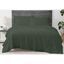 Twin Green Cotton Percale 3-Piece Sheet Set