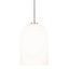 Elegant Lawson Indoor/Outdoor Pendant in Brushed Nickel with Soft White Glass