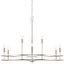 Fuller Contemporary 9-Light Brushed Nickel Tiered Chandelier