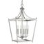 Stanton Polished Nickel 6-Light Transitional Foyer Chandelier