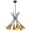 Casen 32" Black and Brass Iron Pendant Light