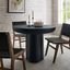 Caspian Black Round Concrete and MDF Dining Table