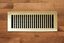 4 x 14 Polished Brass Contemporary Vent Cover with Adjustable Dampers