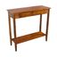 Mahogany Acacia Wood Console Table with Drawer and Shelf