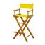 Honey Oak 30" Director's Chair with Gold Canvas