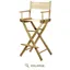 30" Bar Height Director's Chair in Wheat with Solid Wood Frame