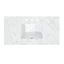 Ceres 43" Grain White Engineered Stone Vanity Top with Sink