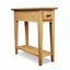 Compact Desert Sands Solid Wood Chairside End Table with Storage