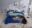 King Size Blue Faux Mink Reversible Wolf Blanket