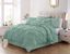 Full Seafoam Green Microfiber 7-Piece Pintuck Comforter Set