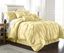 Full Yellow Microfiber Pinch Pleat Comforter Set