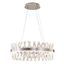 Elegant Chrome 26'' Round LED Chandelier with Clear Crystals