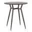 27.75'' Antique Black Round Industrial Metal Dinette Table