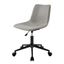 Clarke Minimalist Swivel Office Chair in Vintage Mist Gray