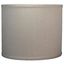 Natural Linen Drum Lamp Shade with White Lining, 8"