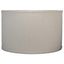 Natural Linen Drum Lamp Shade with Nickel Spider Fitter