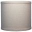 Natural Linen 8" Drum Lamp Shade with White Lining