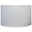 Off-White Linen Drum Lamp Shade with Brushed Nickel Fitter, 8"