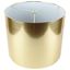 Gold Metallic Drum Lampshade with White Lining, 8"