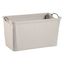 Light Gray Fabric Storage Bin with Steel Wire Handles