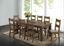 Golden Brown Rustic Solid Wood 7-Piece Dining Set