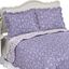 Lavender Floral Scroll Reversible Polyester Standard Pillow Sham