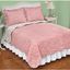 King Rose Reversible Floral Quilt with Scalloped Edges