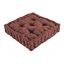 Chocolate Tufted Polyester Padded Booster Cushion